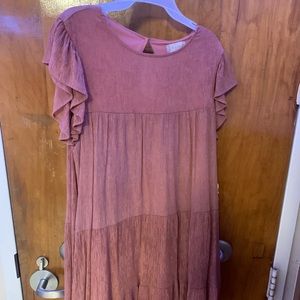 Pink babydoll dress